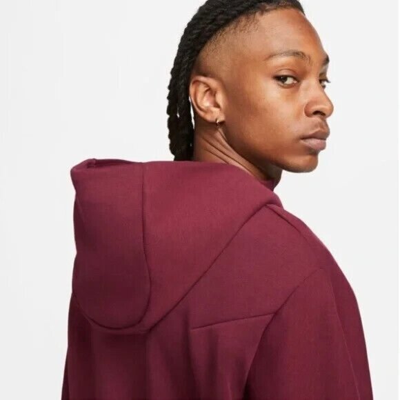 Nike Men's Sportswear Tech Fleece Set (Pants & Hoodie) XXL DarkBeetroot CU4489 - Picture 12 of 13